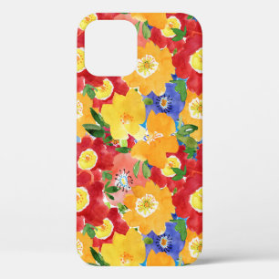 wild flowers. Seamless repeated floral pattern. Se iPhone 12 Case