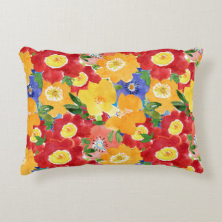 wild flowers. Seamless repeated floral pattern. Se Decorative Cushion