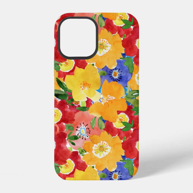 wild flowers. Seamless repeated floral pattern. Se iPhone Case (Back)