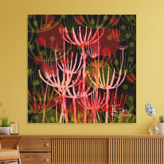 Wild Flowers Stretched Canvas Print