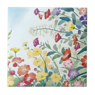 Wild Flowers Tile