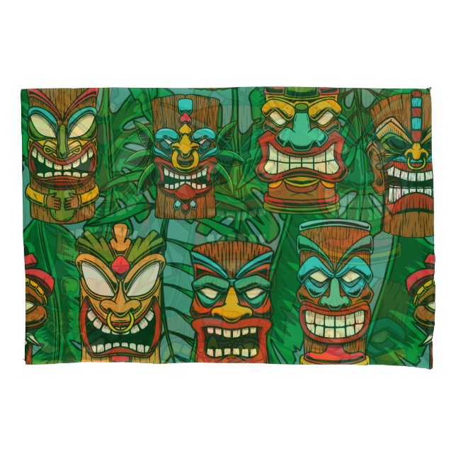 Wild Flowers Watercolor: Colourful Seamless Pillowcase (Front)