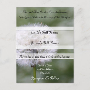 Wild Flowers Wedding Invitations and Favours