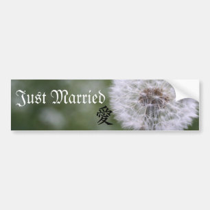 Wild Flowers Wedding Invitations and Favours Bumper Sticker