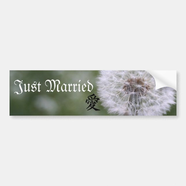 Wild Flowers Wedding Invitations and Favours Bumper Sticker (Front)
