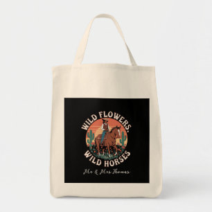 Wild Flowers & Wild Horses A Stunning Tribute Tote Bag