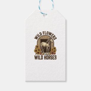 Wild Flowers Wild Horses Vintage Western Shirt Des Gift Tags