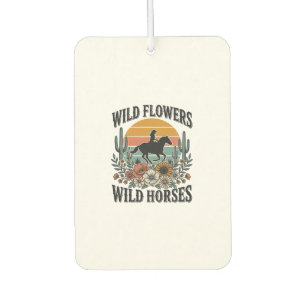 Wild Flowers Wild Horses Western Floral Shirt Desi Car Air Freshener