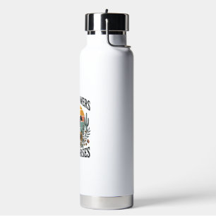 Wild Flowers Wild Horses Western Floral Shirt Desi Water Bottle
