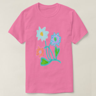 Wild Flowerz Abstract Art to Wear T-Shirt