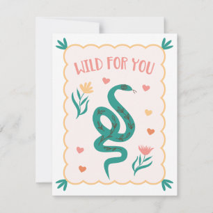 "Wild For You" Valentine's Day Card