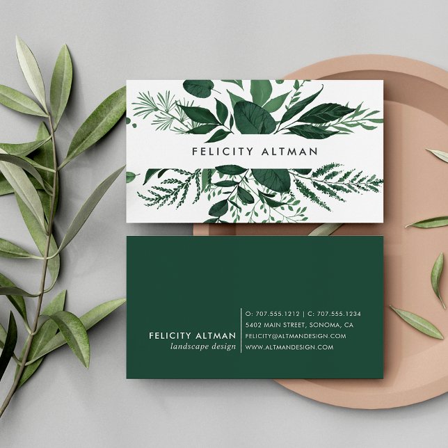 Wild Forest | Botanical Business Card (Creator Uploaded)