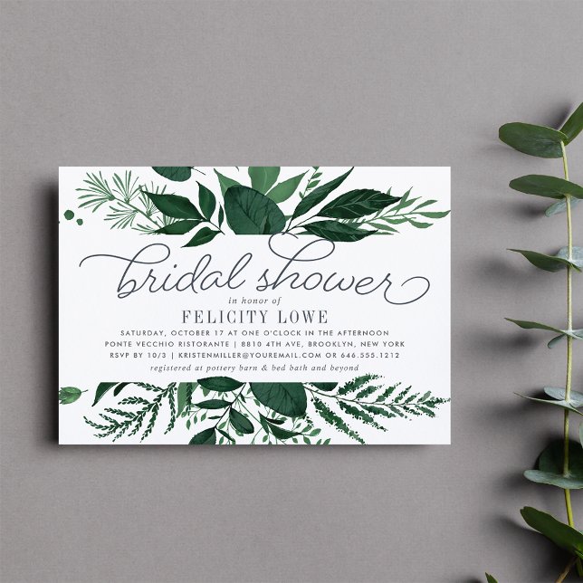 Wild Forest Bridal Shower Invitation (Creator Uploaded)