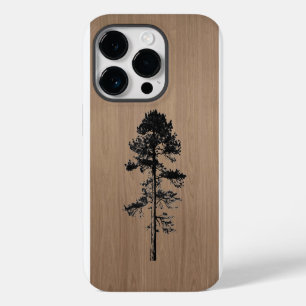 Wild forest - Engraved wood - Wooden iPhone 14 Pro Case