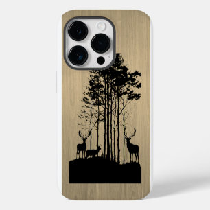 Wild forest - Engraved wood - Wooden iPhone 14 Pro Case