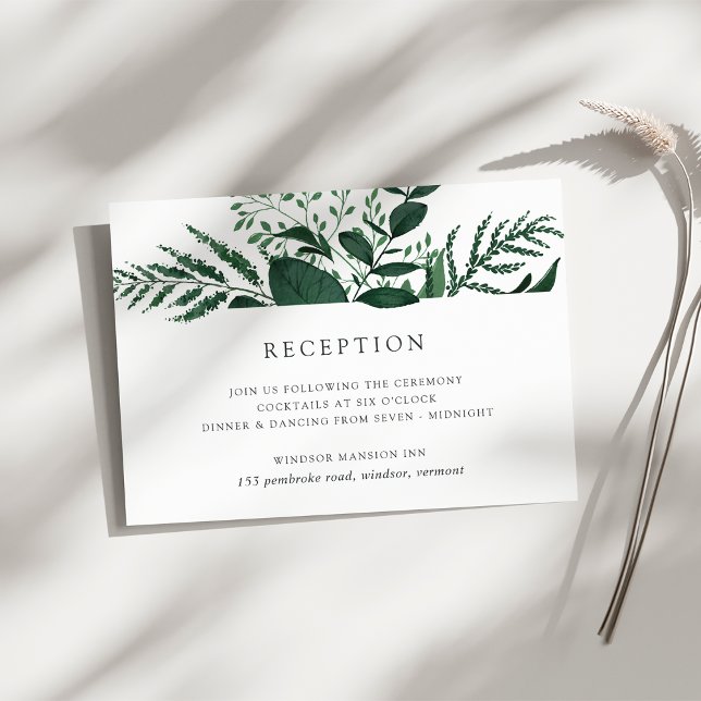 Wild Forest | Green Botanical Enclosure Card (Creator Uploaded)