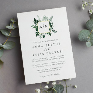 Wild Forest Monogram Wedding