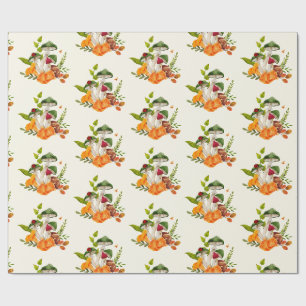 Wild Forest Mushroom Harvest Wrapping Paper