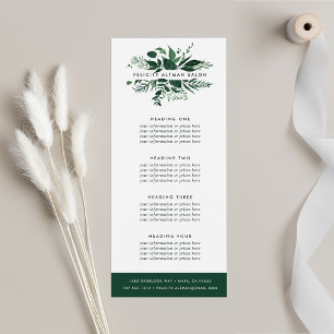 Wild Forest   Services or Price List Rack Card