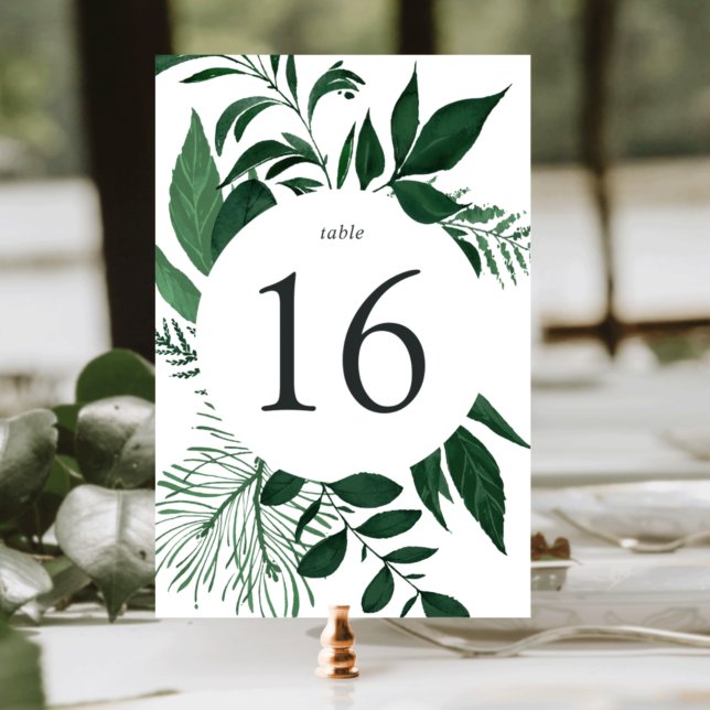 Wild Forest Table Number Card (Creator Uploaded)