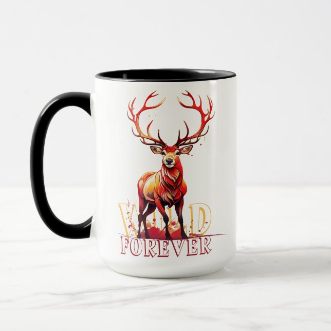 Wild Forever Deer Mug (Left)