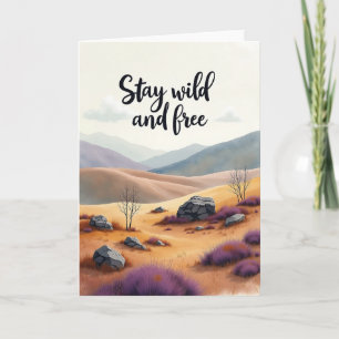 Wild Free Birthday Card