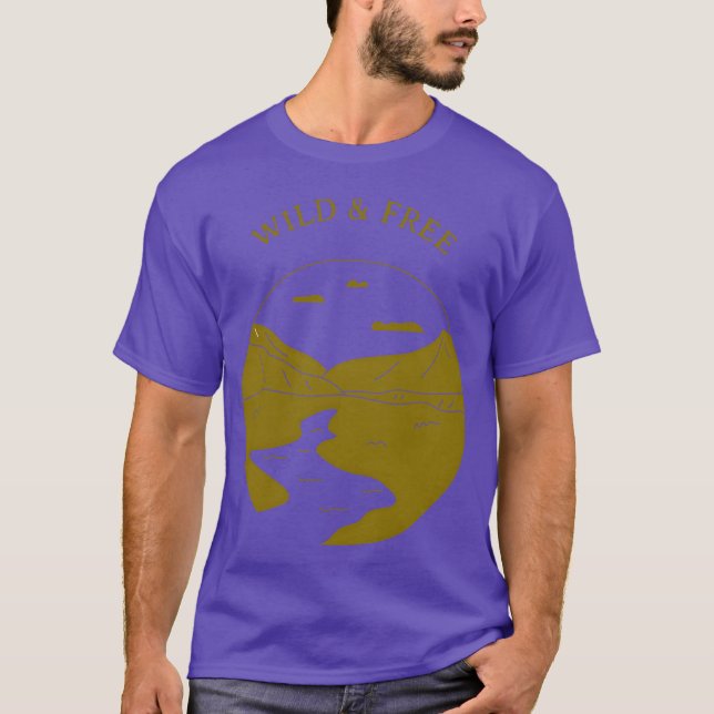 Wild Free Camping boy T-Shirt (Front)