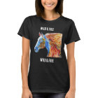 Wild & Free colorful horse T-Shirt