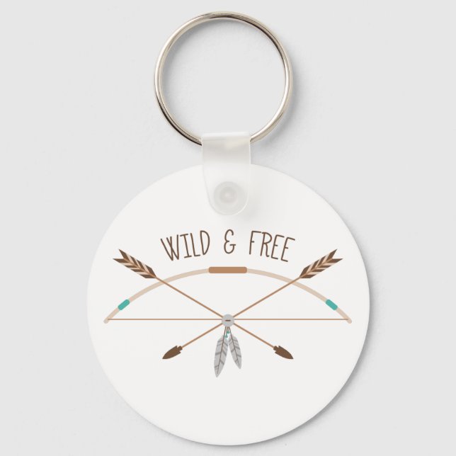 Wild & Free Key Ring (Front)