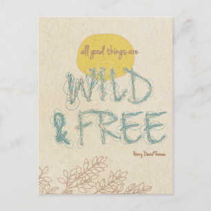 Wild & Free Postcard