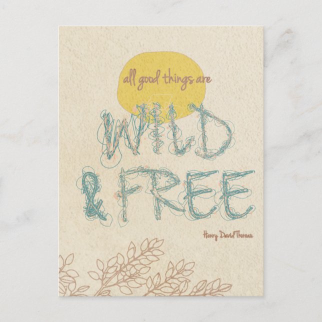 Wild & Free Postcard (Front)
