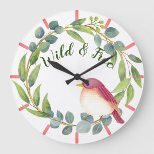 Wild & Free Song Bird Large Clock