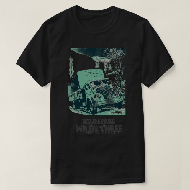 WILD FREE WILD THREE T-Shirt (Design Front)