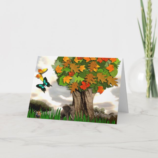 Wild Friends Birthday Card (Front)