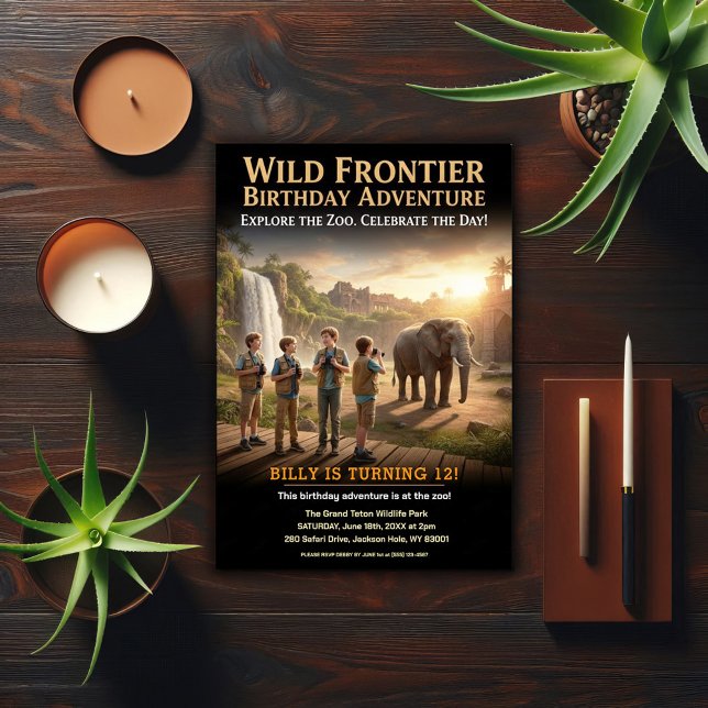 Wild Frontier Birthday Party Invitation (Creator Uploaded)