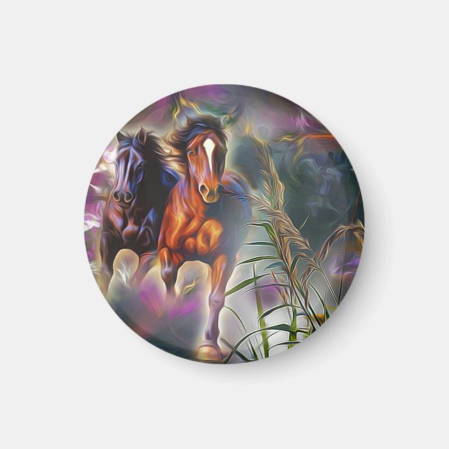 Wild gallop magnet (Front)