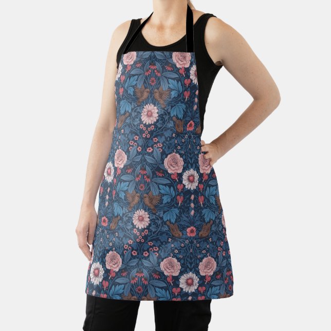 Wild garden in blue apron (Insitu)