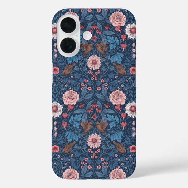 Wild garden in blue Case-Mate iPhone case (Back)