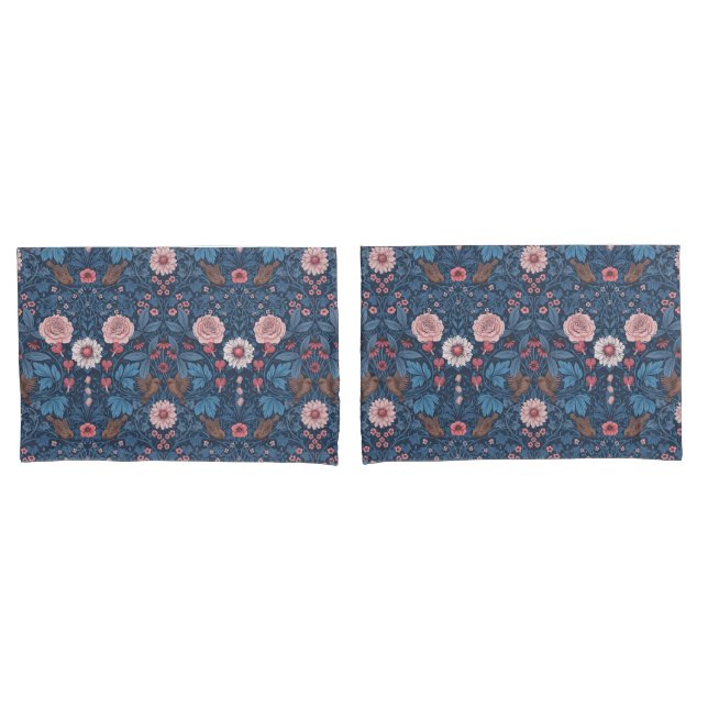 Wild garden in blue pillowcase (Front-Set)