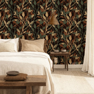 Wild Garden Mist Deep Botanical Layers of Foliage Wallpaper