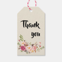 Wild Garden Wedding Gift Tag