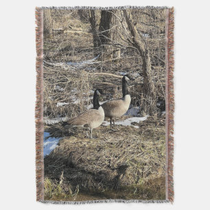 Wild Geese Throw Blanket