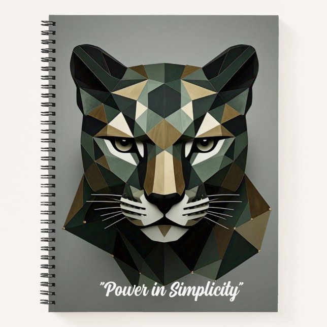 "Wild Geometric Grace" Notebook (Front)