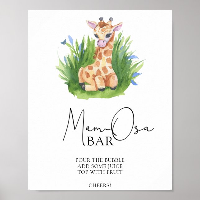 Wild Giraffe - Mum-osa bar Poster (Front)