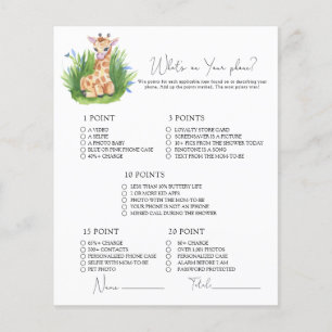 Wild Giraffe - What's on your phone game