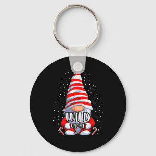 Wild Gnome Christmas Pajamas Matching Family Group Key Ring