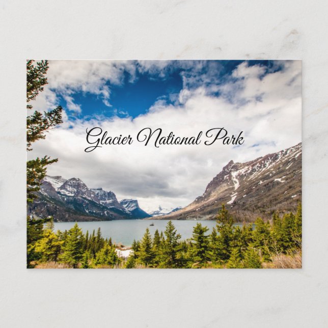 Wild Goose Island at Glacier National Park Postcard (Front)
