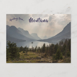 Wild Goose Island Viewpoint Montana Postcard