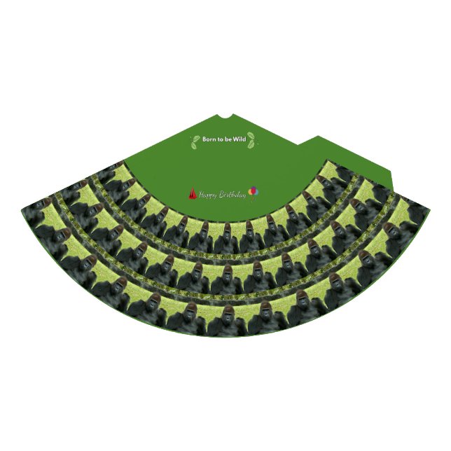 Wild Gorilla Birthday Party Pattern Party Hat (Front)