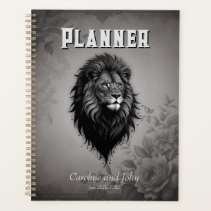 Wild Grace: striking portrait of a lion Planner